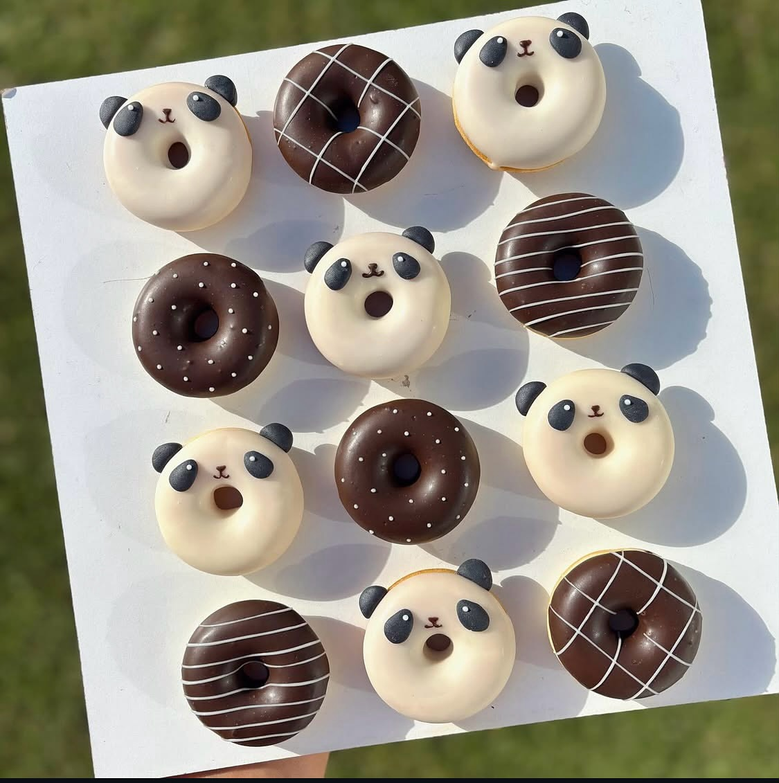 Mini donuts personalizados — Panda Party