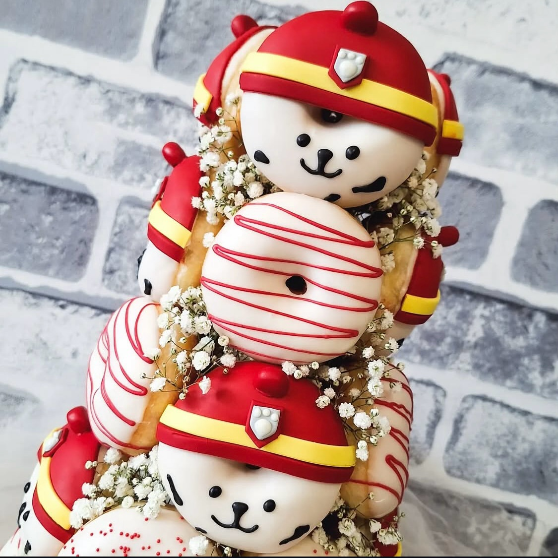 Mini donuts personalizados — Patrulha Canina